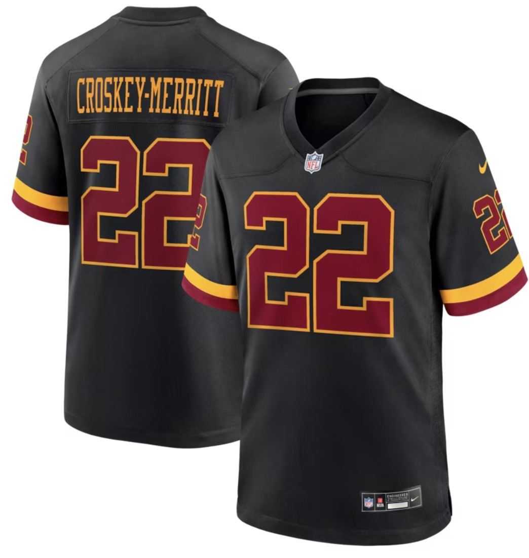 Mens Washington Commanders 22 CROSKEY MERRITT Black Vapor Limited Jersey Dzhi->washington commanders->NFL Jersey