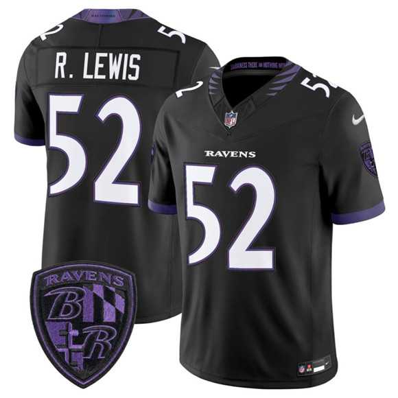 Mens Baltimore Ravens #52 Ray Lewis Black 2026 F.U.S.E. Alternate Vapor Limited Stitched Jersey Dzhi->baltimore ravens->NFL Jersey