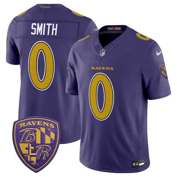 Mens Baltimore Ravens #0 Roquan Smith Purple 2026 F.U.S.E. Alternate Vapor Limited Stitched Jersey Dzhi->baltimore ravens->NFL Jersey