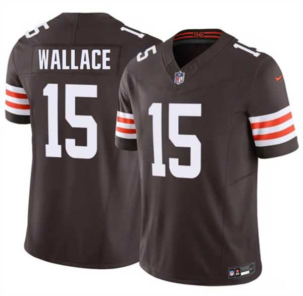Mens Cleveland Browns #15 Tylan Wallace Brown 2026 F.U.S.E. Vapor Limited Stitched Jersey Dzhi->cleveland browns->NFL Jersey