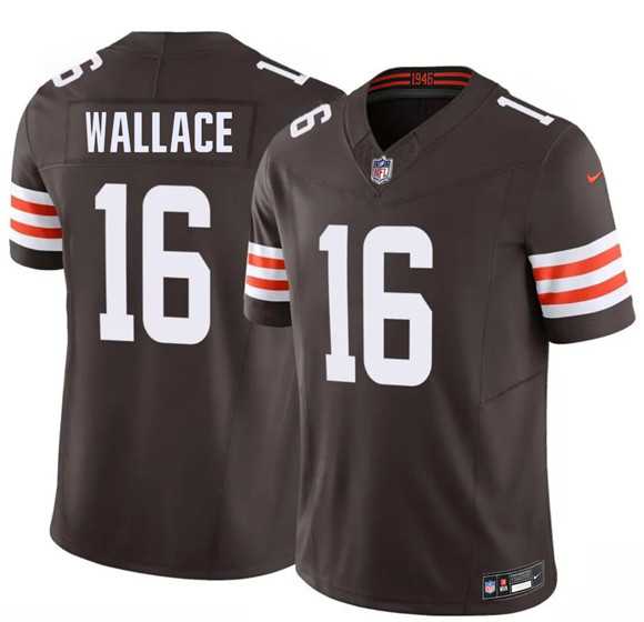 Mens Cleveland Browns #16 Tylan Wallace Brown 2026 F.U.S.E. Vapor Limited Stitched Jersey Dzhi->cleveland browns->NFL Jersey