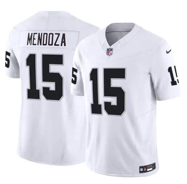 Men%27s Las Vegas Raiders #15 Fernando Mendoza White 2026 Draft F.U.S.E. Vapor Untouchable Limited Stitched Jersey Dzhi->las vegas raiders->NFL Jersey