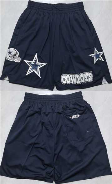 Men%27s Dallas Cowboys Navy Shorts (Run Small)->denver broncos->NFL Jersey
