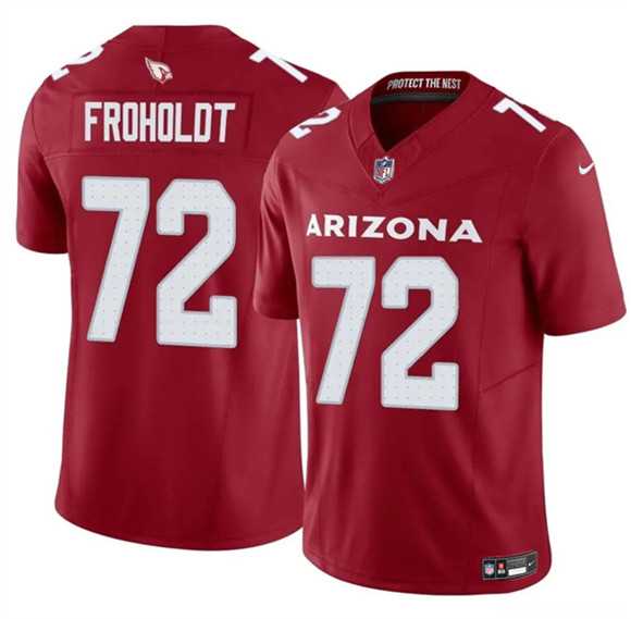 Mens Arizona Cardinals #72 Hjalte Froholdt Red 2025 F.U.S.E. Vapor Untouchable Limited Stitched Jersey Dzhi->arizona cardinals->NFL Jersey