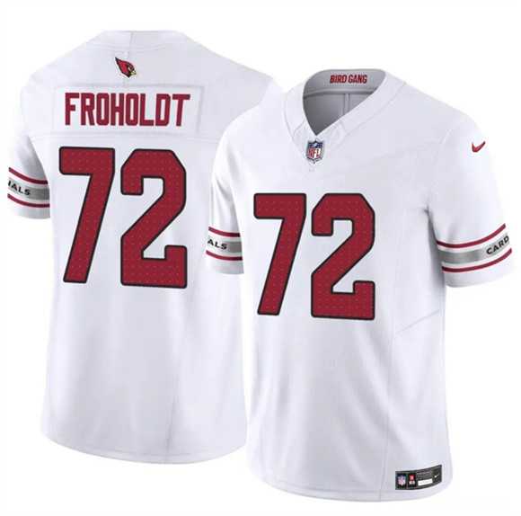 Mens Arizona Cardinals #72 Hjalte Froholdt White 2025 F.U.S.E. Vapor Untouchable Limited Stitched Jersey Dzhi->arizona cardinals->NFL Jersey