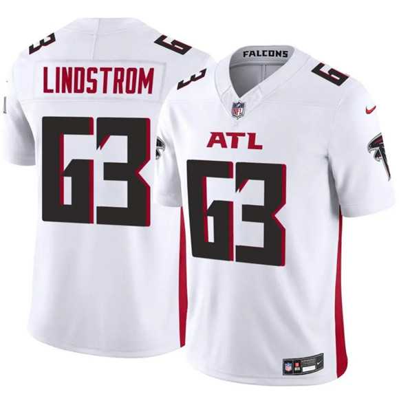 Men%27s Atlanta Falcons #63 Chris Lindstrom White 2025 F.U.S.E. Vapor Untouchable Limited Stitched Jersey Dzhi->atlanta falcons->NFL Jersey