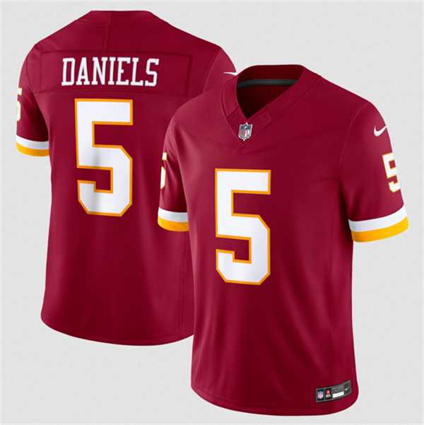 Mens Washington Commanders #5 Jayden Daniels Burgundy 2026 F.U.S.E. Vapor Limited Stitched Jersey Dzhi->washington commanders->NFL Jersey