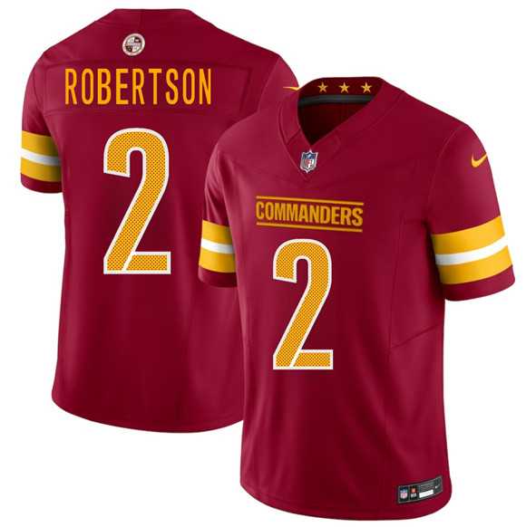Mens Washington Commanders #2 Amik Robertson Burgundy F.U.S.E. Vapor Limited Stitched Jersey Dzhi->washington commanders->NFL Jersey