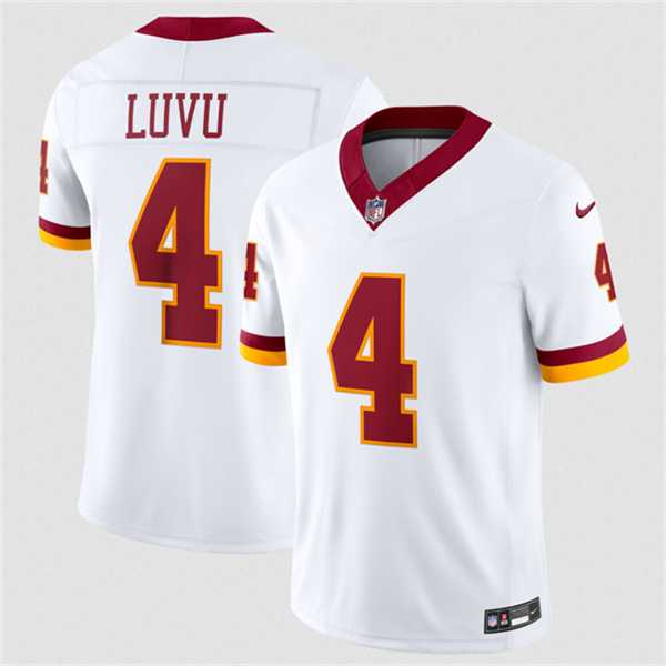 Mens Washington Commanders #4 Frankie Luvu White 2026 F.U.S.E. Vapor Limited Stitched Jersey Dzhi->washington commanders->NFL Jersey