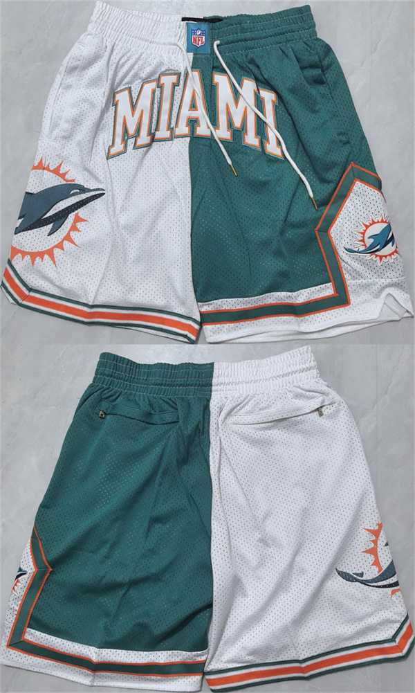 Mens Maimi Dolphins Aqua White Shorts (Run Small)->miami dolphins->NFL Jersey