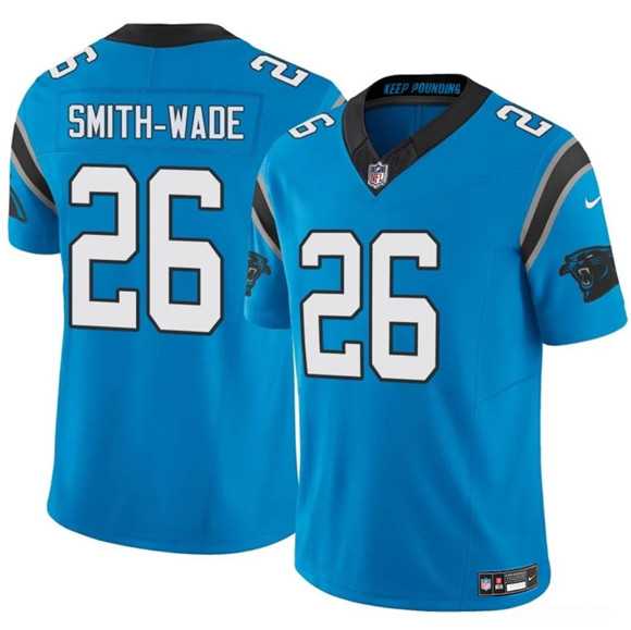 Men%27s Carolina Panthers #26 Chau Smith-Wade Blue 2025 F.U.S.E. Vapor Limited Stitched Jersey Dzhi->carolina panthers->NFL Jersey