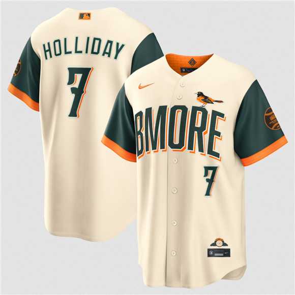 Mens Baltimore Orioles #7 Jackson Holliday Natural 2026 City Connect Stadium Stitched Jersey Dzhi->baltimore orioles->MLB Jersey
