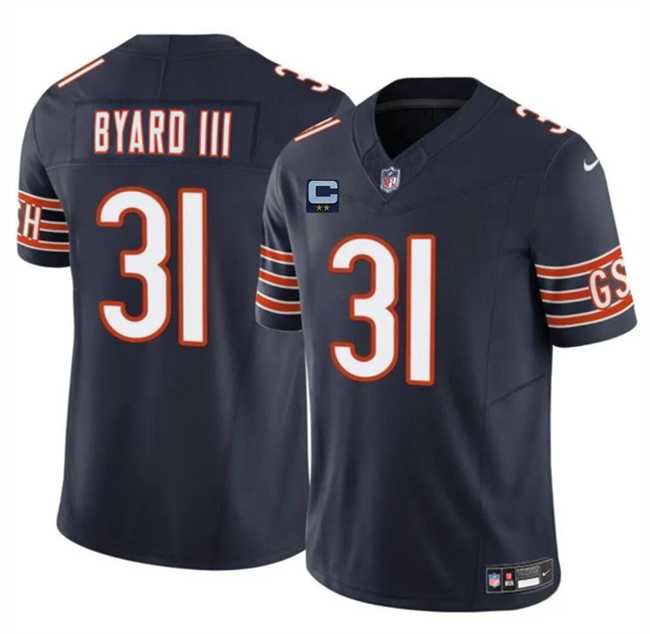 Mens Chicago Bears #31 Kevin Byard III Navy 2025 F.U.S.E. With 2-Star C Patch Vapor Untouchable Limited Stitched Jersey Dzhi->chicago bears->NFL Jersey