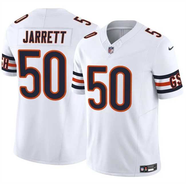 Mens Chicago Bears #50 Grady Jarrett White 2025 F.U.S.E. Vapor Untouchable Limited Stitched Jersey Dzhi->chicago bears->NFL Jersey