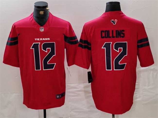 Men%27s Houston Texans #12 Nico Collins Red Vapor Untouchable Stitched Football Jersey->houston texans->NFL Jersey