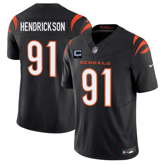 Mens Cincinnati Bengals #91 Trey Hendrickson Black 2025 F.U.S.E. With 1-Star C Patch Vapor Untouchable Limited Stitched Jersey Dzhi->cincinnati bengals->NFL Jersey