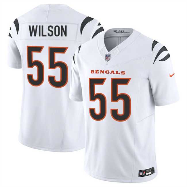 Mens Cincinnati Bengals #55 Logan Wilson White 2025 F.U.S.E. Vapor Untouchable Limited Stitched Jersey Dzhi->cincinnati bengals->NFL Jersey