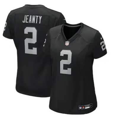 Women%27s Las Vegas Raiders #2 Ashton Jeanty Black 2025 F.U.S.E. Vapor Stitched Jersey Dzhi->green bay packers->NFL Jersey