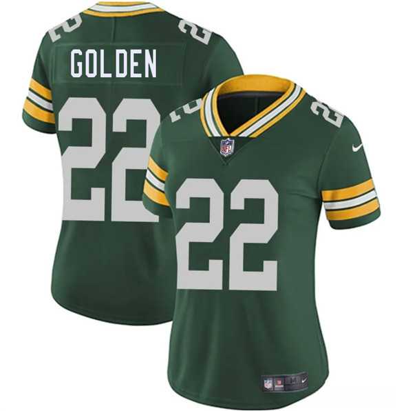 Women%27s Green Bay Packers #22 Matthew Golden Green 2025 Vapor Untouchable Limited Stitched Jersey Dzhi->new york giants->NFL Jersey
