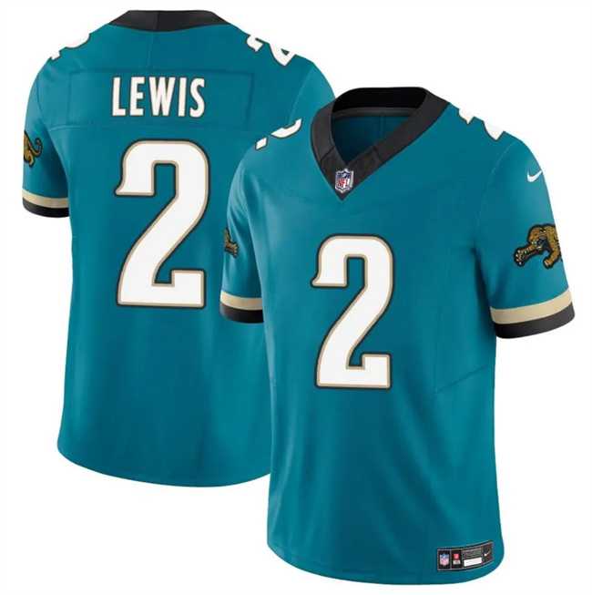 Mens Jacksonville Jaguars #2 Jourdan Lewis Teal 2025 F.U.S.E. Prowler Throwback Vapor Limited Stitched Jersey Dzhi->jacksonville jaguars->NFL Jersey