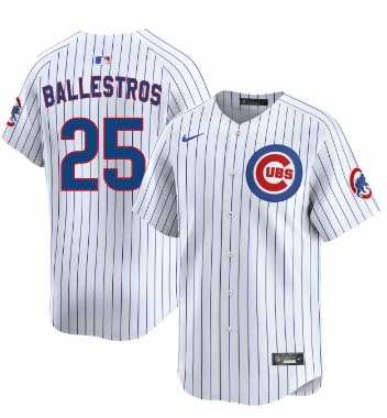Mens Chicago Cubs #25 Moises ballesteros White Cool Base Stitched Jersey Dzhi->chicago cubs->MLB Jersey