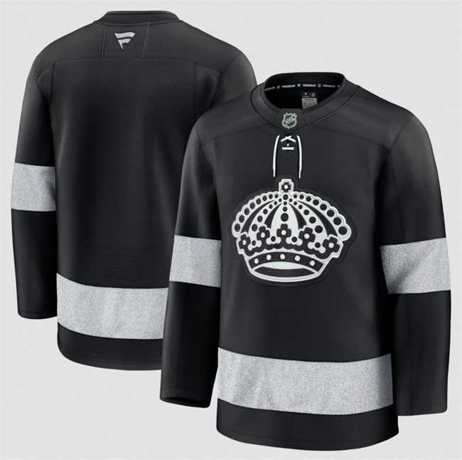 Men%27s Los Angeles Kings Blank Black Alternate Stitched Jersey Dzhi->edmonton oilers->NHL Jersey