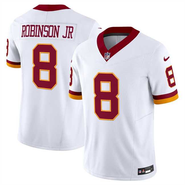 Men & Women & Youth Washington Commanders #8 Brian Robinson Jr. White 2025 F.U.S.E. Throwback Vapor Limited Stitched Jersey->washington commanders->NFL Jersey