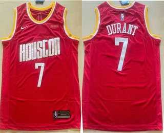 Mens Houston Rockets #7 Kevin Durant Red Classic Swingman Jersey->houston rockets->NBA Jersey