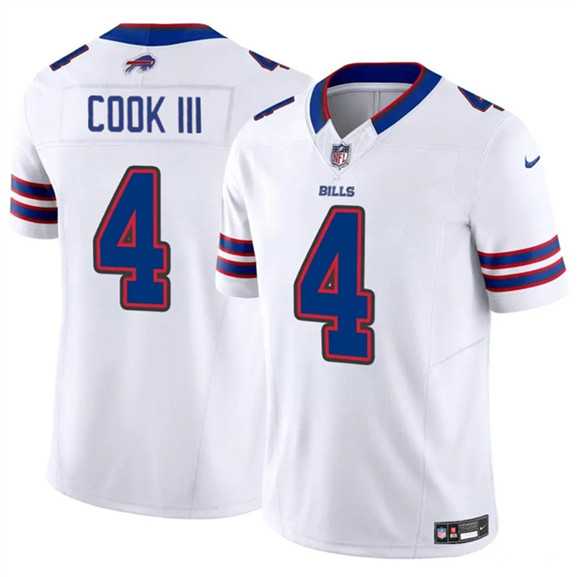 Men & Women & Youth Buffalo Bills #4 James Cook III White 2025 F.U.S.E. Vapor Untouchable Limited Stitched Jersey->arizona cardinals->NFL Jersey