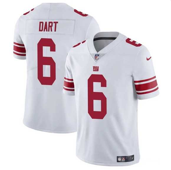 Men & Women & Youth New York Giants #6 Jaxson Dart White 2025 Draft Vapor Untouchable Limited Stitched Jersey->new york giants->NFL Jersey
