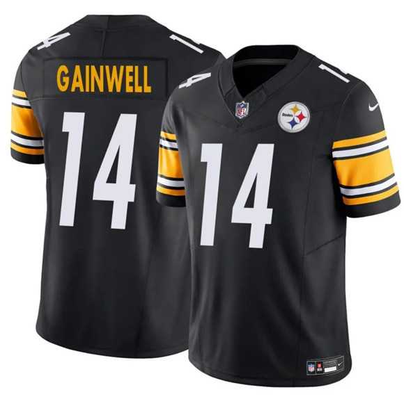 Men & Women & Youth Pittsburgh Steelers #14 Kenneth Gainwell Black 2025 F.U.S.E. Vapor Untouchable Limited Stitched Jersey->san francisco 49ers->NFL Jersey