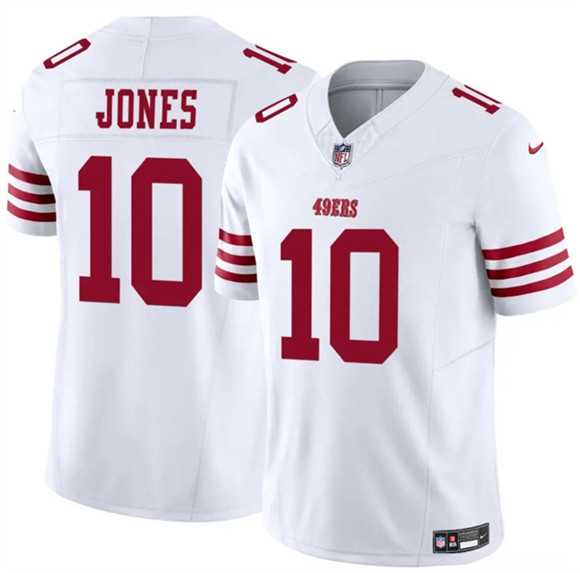 Men & Women & Youth San Francisco 49ers #10 Mac Jones White 2025 F.U.S.E. Vapor Untouchable Limited Stitched Jersey->san francisco 49ers->NFL Jersey
