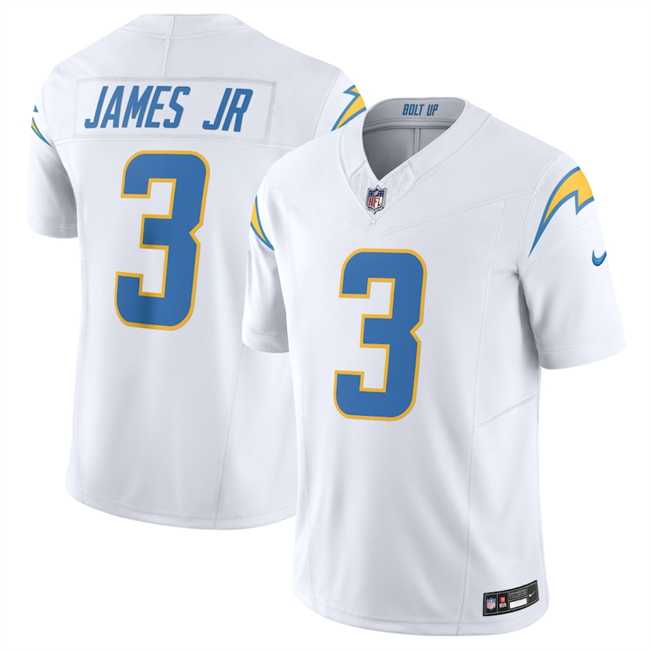 Mens Los Angeles Chargers #3 Derwin James Jr. White 2025 F.U.S.E. Vapor Untouchable Limited Stitched Jersey Dzhi->los angeles chargers->NFL Jersey
