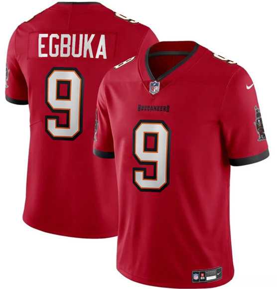 Men & Women & Youth Tampa Bay Buccaneers #9 Emeka Egbuka Red 2025 Draft Vapor Limited Stitched Jersey->arizona cardinals->NFL Jersey