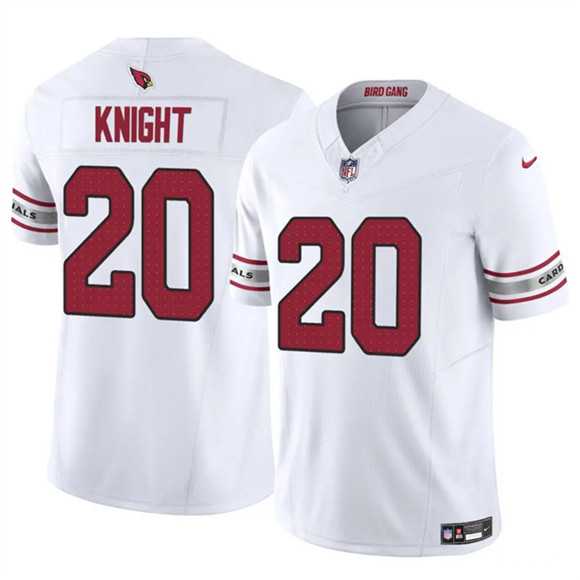 Men%27s Arizona Cardinals #20 Bam Knight White 2025 F.U.S.E. Vapor Untouchable Limited Stitched Jersey->cincinnati bengals->NFL Jersey