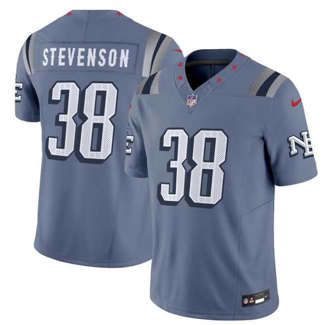 Mens New England Patriots #38 Rhamondre Stevenson 2025 F.U.S.E. Rivalries Vapor Limited Stitched Jersey Dzhi->new england patriots->NFL Jersey