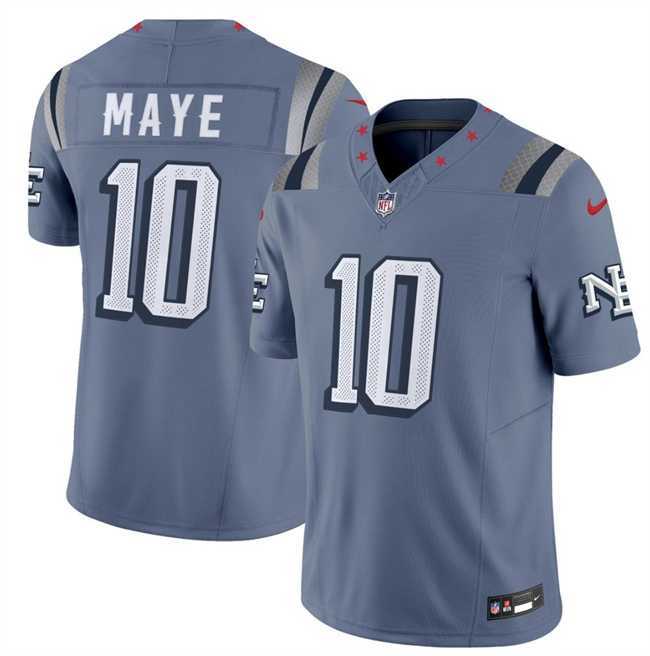 Mens New England Patriots #10 Drake Maye 2025 F.U.S.E. Rivalries Vapor Limited Stitched Jersey Dzhi->new england patriots->NFL Jersey