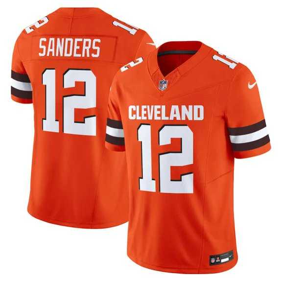 Men & Women & Youth Cleveland Browns #12 Shedeur Sanders Orange 2025 Draft F.U.S.E. Vapor Limited Stitched Jersey->cleveland browns->NFL Jersey