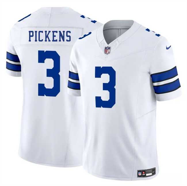 Men & Women & Youth Dallas Cowboys #3 George pickens White 2025 F.U.S.E. Vapor Untouchable Limited Stitched Jersey->dallas cowboys->NFL Jersey