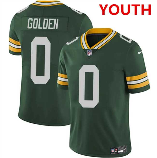 Youth Green Bay Packers #0 matthew golden green 2025 Vapor Untouchable Limited Stitched Jersey Dzhi->san francisco 49ers->NFL Jersey