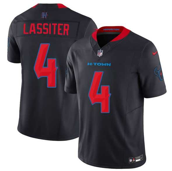 Men & Women & Youth Houston Texans #4 Kamari Lassiter Navy 2nd Alternate 2025 F.U.S.E. Vapor Limited Stitched Jersey->dallas cowboys->NFL Jersey
