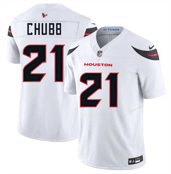 Men & Women & Youth Houston Texans #21 Nick Chubb White 2025 F.U.S.E. Vapor Limited Stitched Jersey->houston texans->NFL Jersey