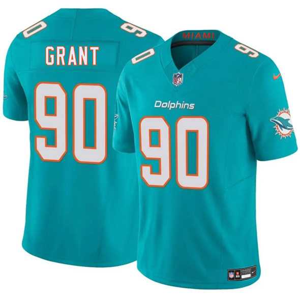 Men & Women & Youth Miami Dolphins #90 Kenneth Grant Aqua 2025 Draft F.U.S.E. Vapor Limited Stitched Jersey->miami dolphins->NFL Jersey
