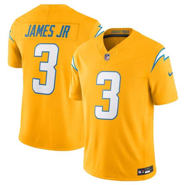 Men & Women & Youth Los Angeles Chargers #3 Derwin James Jr. Gold 2025 F.U.S.E. Alternate Vapor Limited Stitched Jersey->los angeles chargers->NFL Jersey