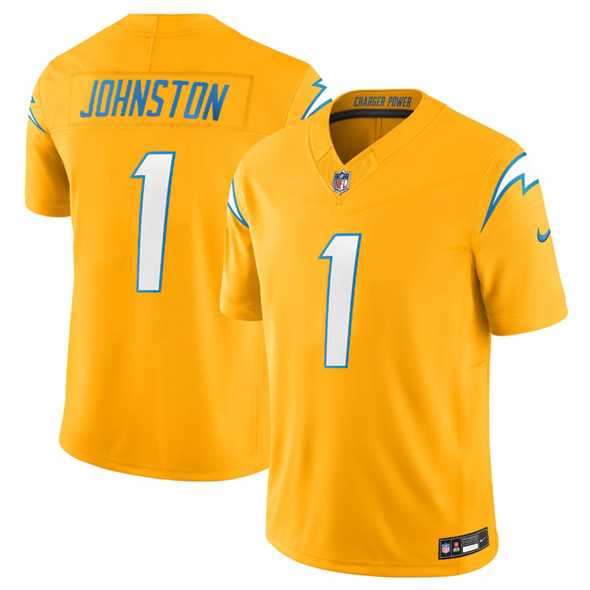 Men & Women & Youth Los Angeles Chargers #1 Quentin Johnston Gold 2025 F.U.S.E. Alternate Vapor Limited Stitched Jersey->kansas city chiefs->NFL Jersey