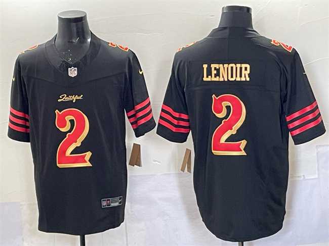 Mens San Francisco 49ers #2 Deommodore Lenoir Black 2025 F.U.S.E. Rivalries Vapor Limited Stitched Jersey Dzhi->san francisco 49ers->NFL Jersey