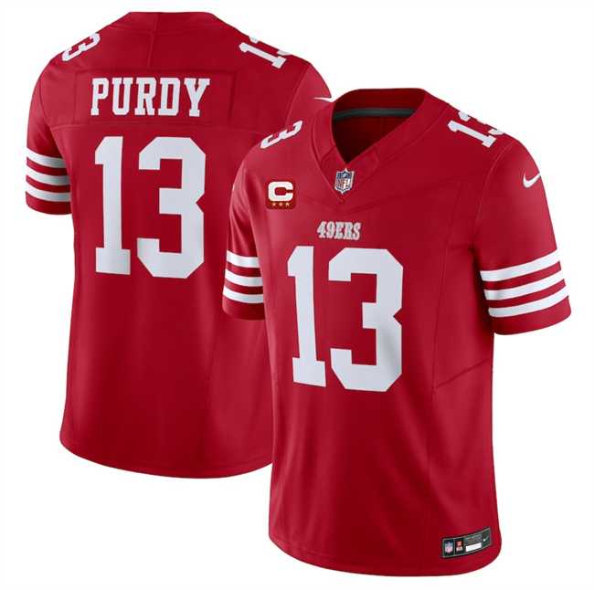 Mens San Francisco 49ers #13 Brock Purdy Red 2025 F.U.S.E. With 3-Star C Patch Vapor Untouchable Limited Stitched Jersey Dzhi->san francisco 49ers->NFL Jersey