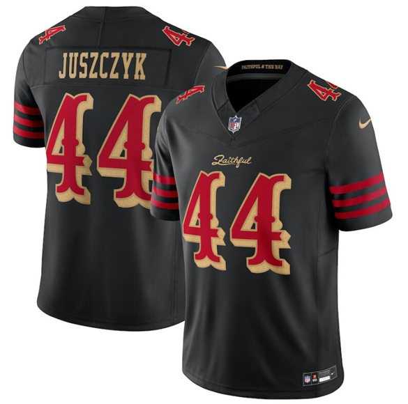 Mens San Francisco 49ers #44 Kyle Juszczyk Black 2025 F.U.S.E. Rivalries Vapor Limited Stitched Jersey Dzhi->san francisco 49ers->NFL Jersey