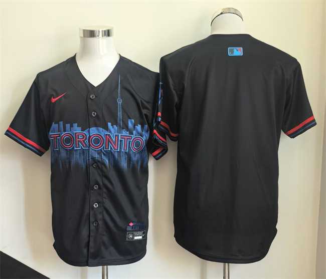 Men%27s Toronto Blue Jays Blank Navy 2024 City Connect Limited Stitched Baseball Jersey->detroit red wings->NHL Jersey