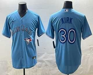 Men%27s Toronto Blue Jays #30 Alejandro Kirk Light Blue Cool Base Stitched Jersey->toronto blue jays->MLB Jersey